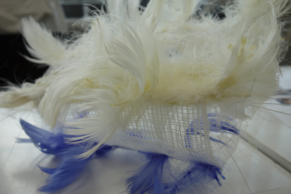 Polyester monofilament and feathers Caimille Achilles