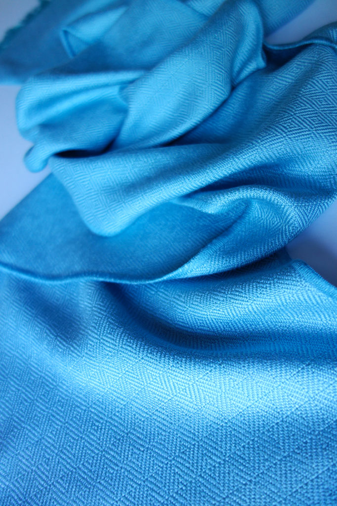 Light blue silk scarf