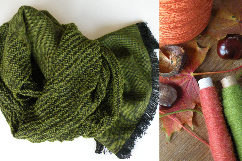 green big scarf out of cashmere, silk, alpaka