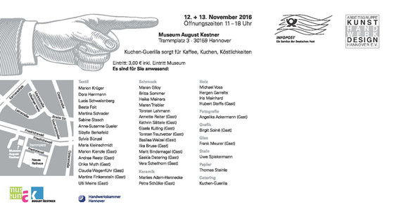 Teilnehmer AKH Jahresausstellung im Museum August Kestner 2016