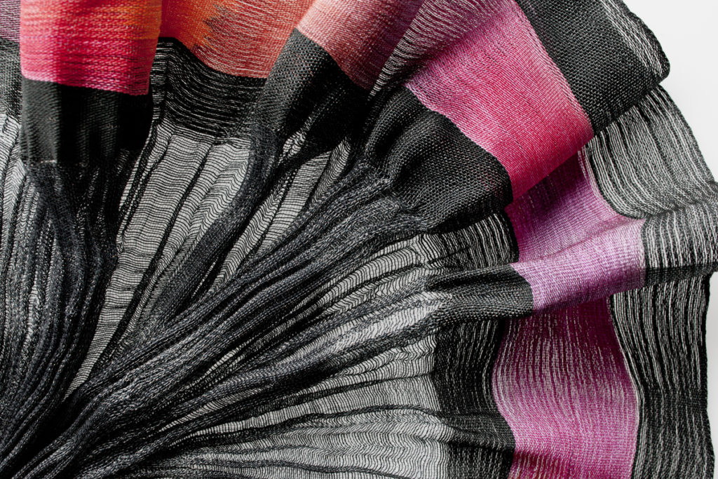 handbemaltes handgewebtes Crêpegewebe