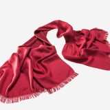 Red silk scarf