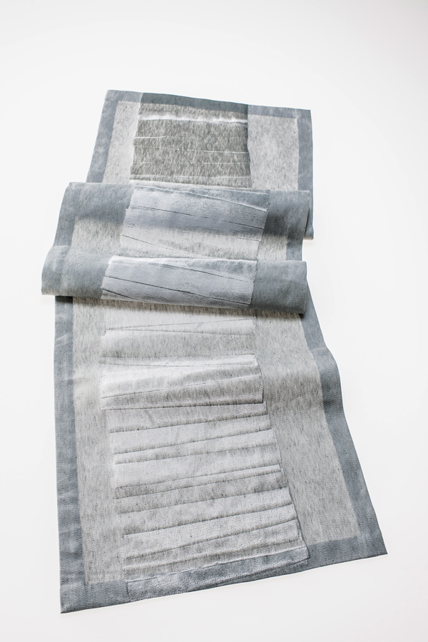 Jacquard fabric - linen/organic cotton, Experiment Textillab Tilburg / NL